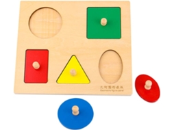 Jogo Educativo Com 6 Peças De Plástico Formas Geométricas Para O