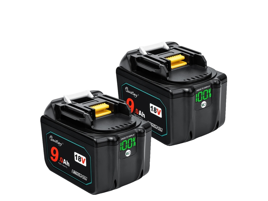 Pacote De Bateria De 18v, Opções De Alta Capacidade, Exibição Digital De Energia,2 Pcs 9ah Bateria Oem