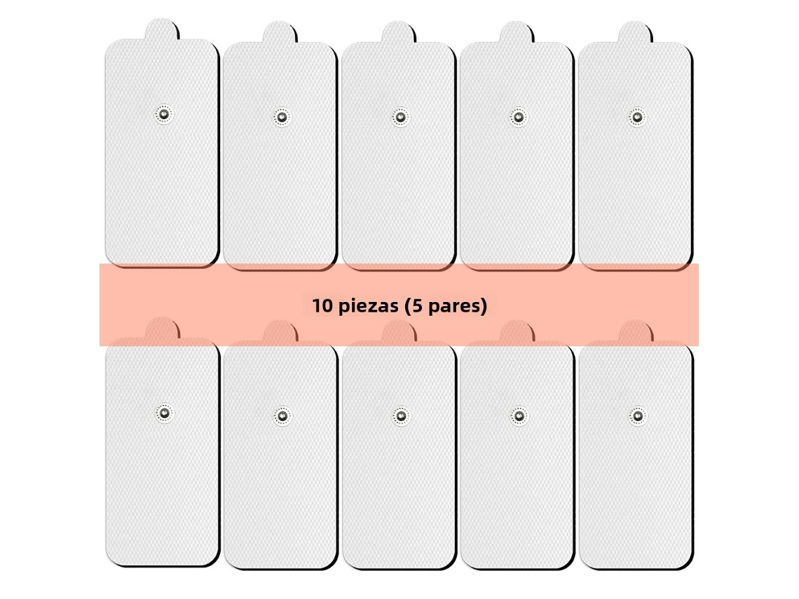 Adesivo para Estimulação Muscular Ems, Eletrodo de Gel Não Tecido Autoadesivo MDUG (9x5cm, 10 Unidades)
