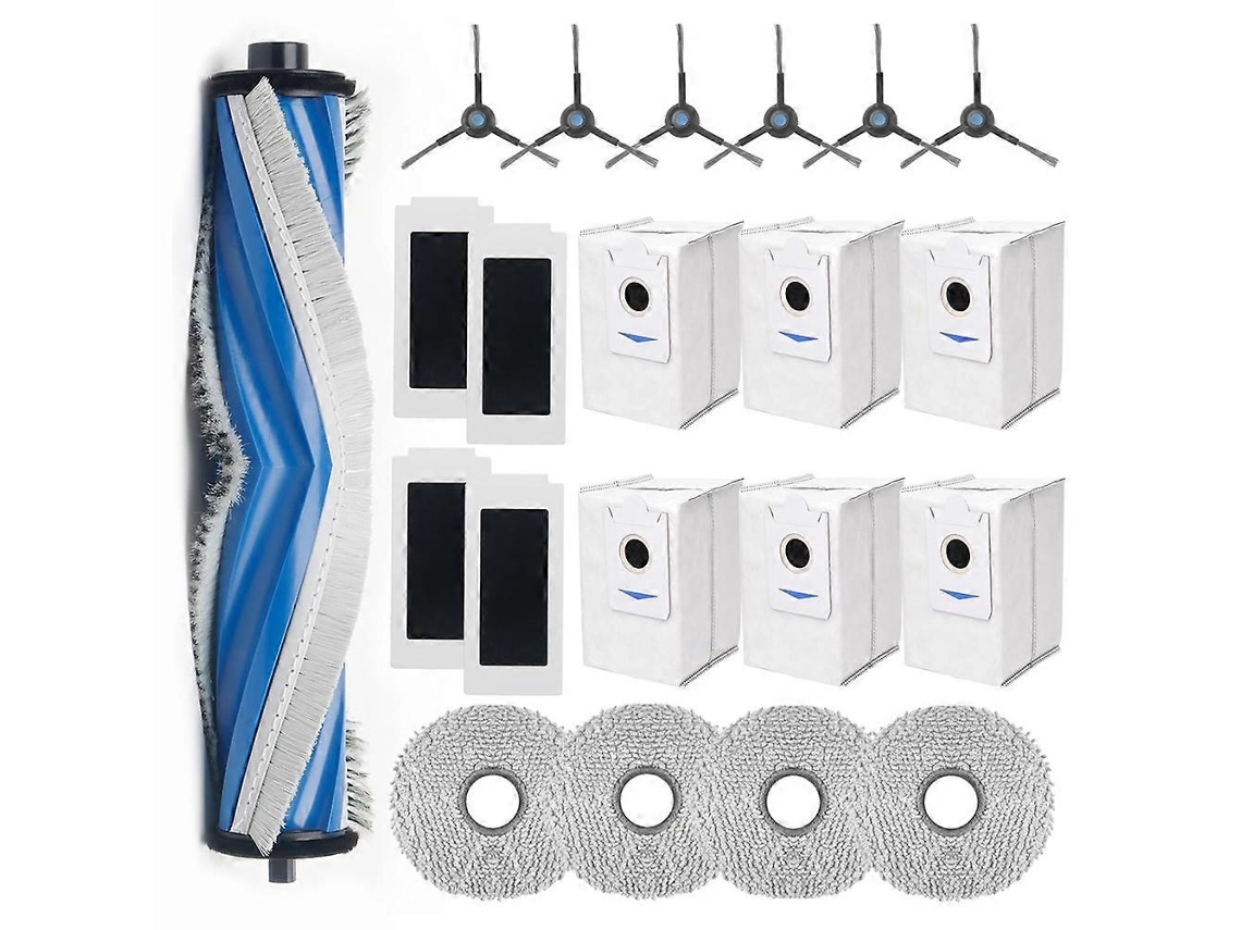 Kit De Acessórios Para Aspirador Robô T30s, Incluindo Escova Lateral Principal De Substituição, Filtros, Esfregão E Sacos De Pó._ptg