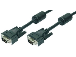 Cabo de Vídeo LOGILINK (VGA - 5 m - Preto)