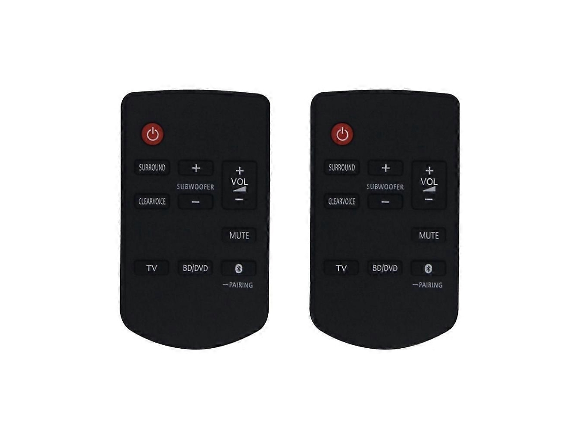 2 Controles Remotos De Substituição N2qayc000103 Para Sistema De Áudio De Home Theater Panasonic Sc-htb18eg-k Sc-htb18 Sc-htb18eb-k