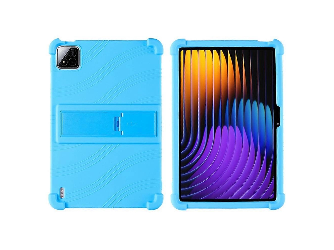 Capa De Silicone Com Suporte Resistente Para Xiaomi Pad 7/pad 7 Pro Verde Slowmoose