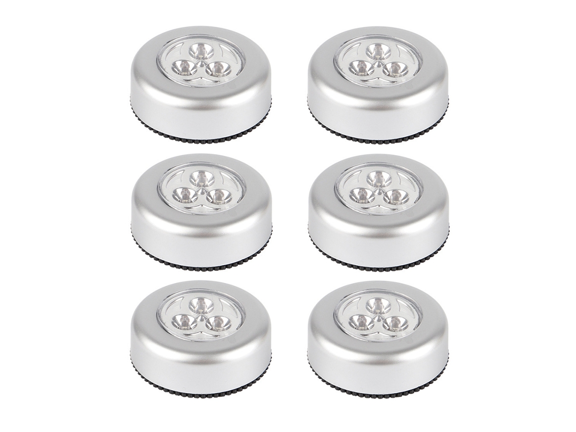 6 Pack Luzes Toque Sem Fios Led Adesivas para Armários Contadores RNEMITERY