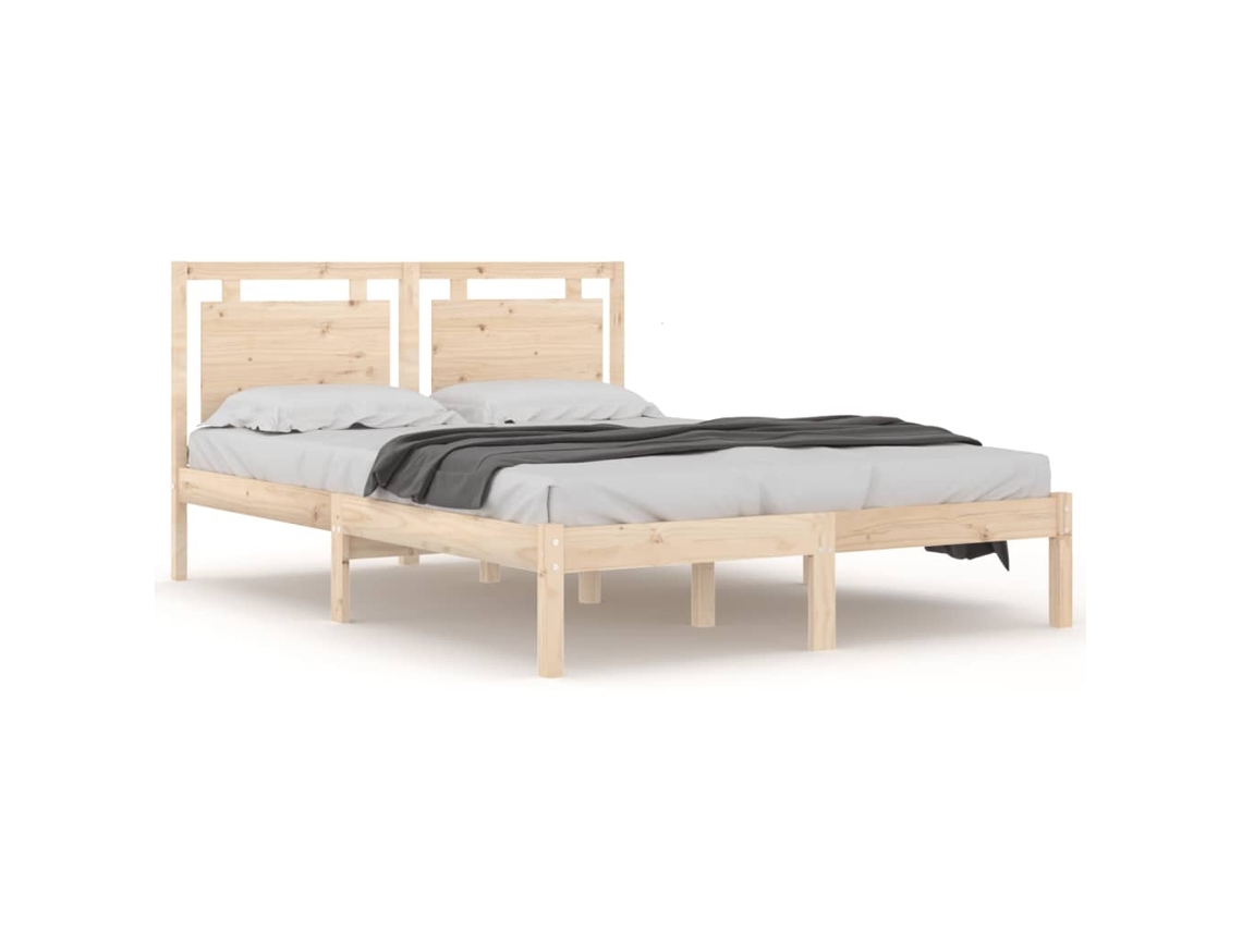 Estrutura de Cama King 150x200 Cm Madeira Maciça MAISON EXCLUSIVE
