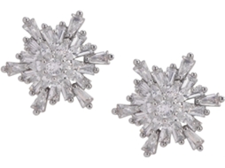 Mécanisme De Rotation Pour Écouteurs - Flocons De Neige - Décoration En Cristal - Paire De
