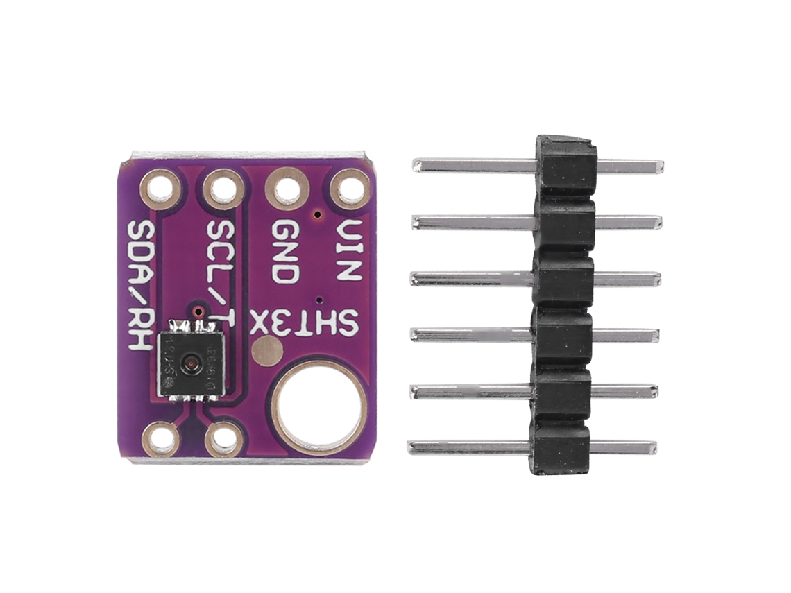 Veloriskku-módulo De Sensor De Temperatura E Umidade Gy-sht31 D Saída Digital Interface I2c Componentes Eletrônicos