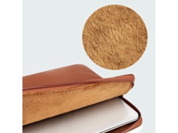 Lurelia Capa Para Macbook 14-15,4 Polegadas, Resistente À Água, Antichoque, Em Pu/couro Sintético, Castanho