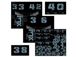 Forquilha/Choque Traseiro Custom 2021 Adesivos Kit Pretofox