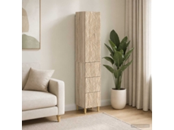 Vidaxl Conjunto De Gabinete 2 Unid. 33 X 34,5 X 90 Cm Carvalho Sonoma