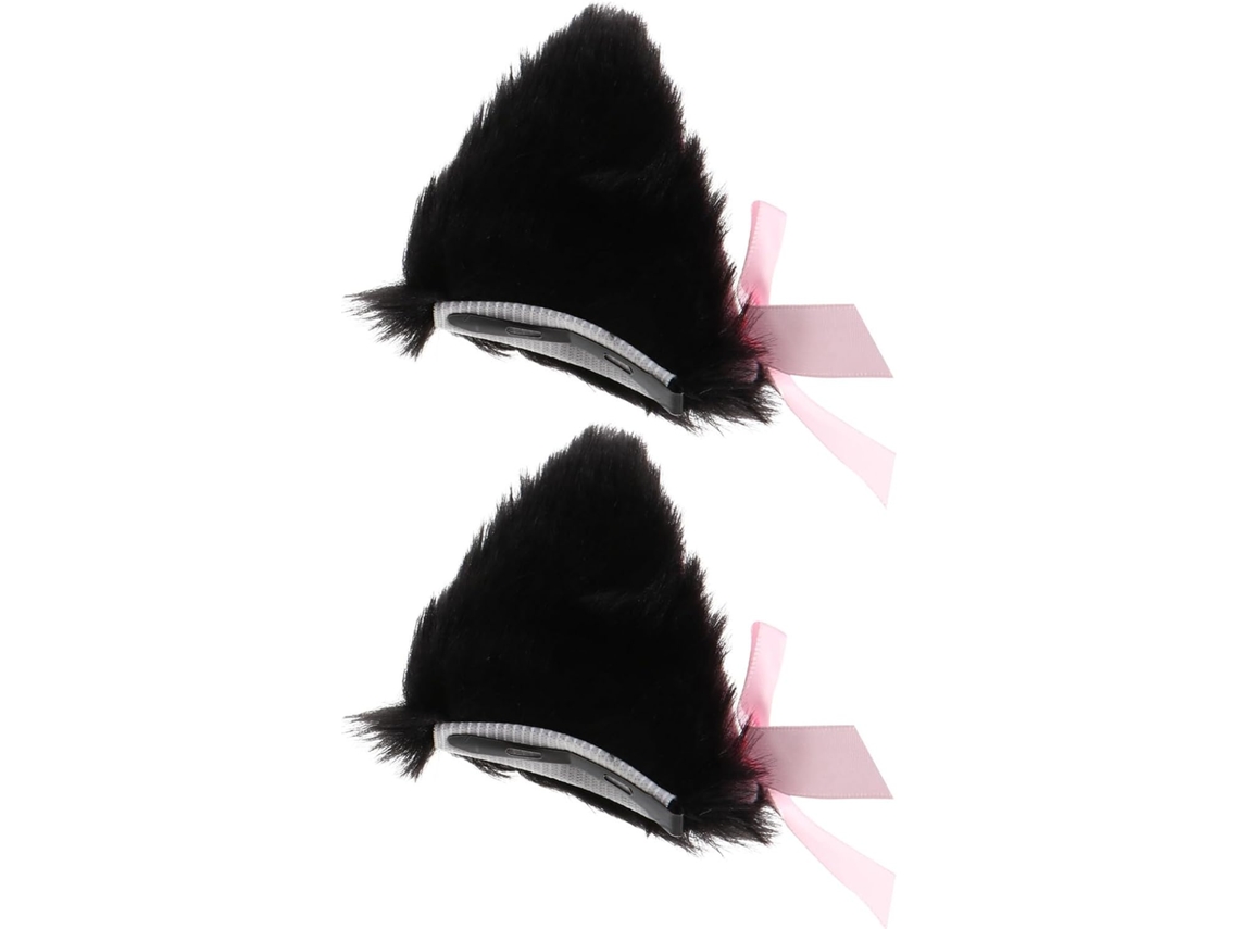 Acessórios de cabelo com pelos de gato, presilhas macias com lindas orelhas.