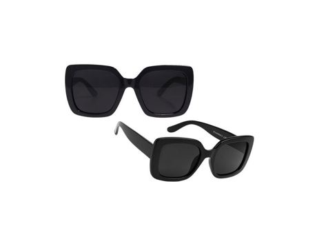 Óculos De Sol Femininos Pretos Quadrados Marca Bois Dorange Proteção Índice 3 Elegantes E Na Moda