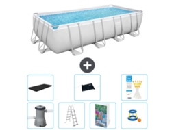 Bestway Piscina Bestway Power Steel Retangular - 488x244x122 Cm - 8-peças S559