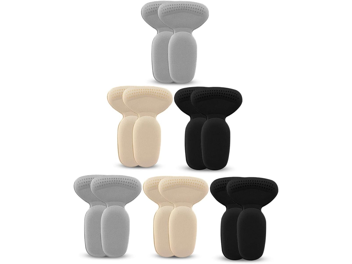 Conjunto De 6 Pares Protetores Espuma Para Reduzir O Atrito Ao Usar Salto Alto, Antiderrapantes E Feitos De Tecido Macio