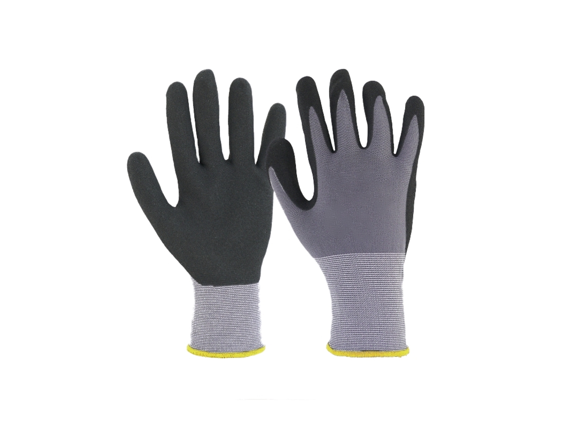 Luva Nylon/Spandex Rev. Nitrilo Mic.Fine CHEMITOOL SAFETY