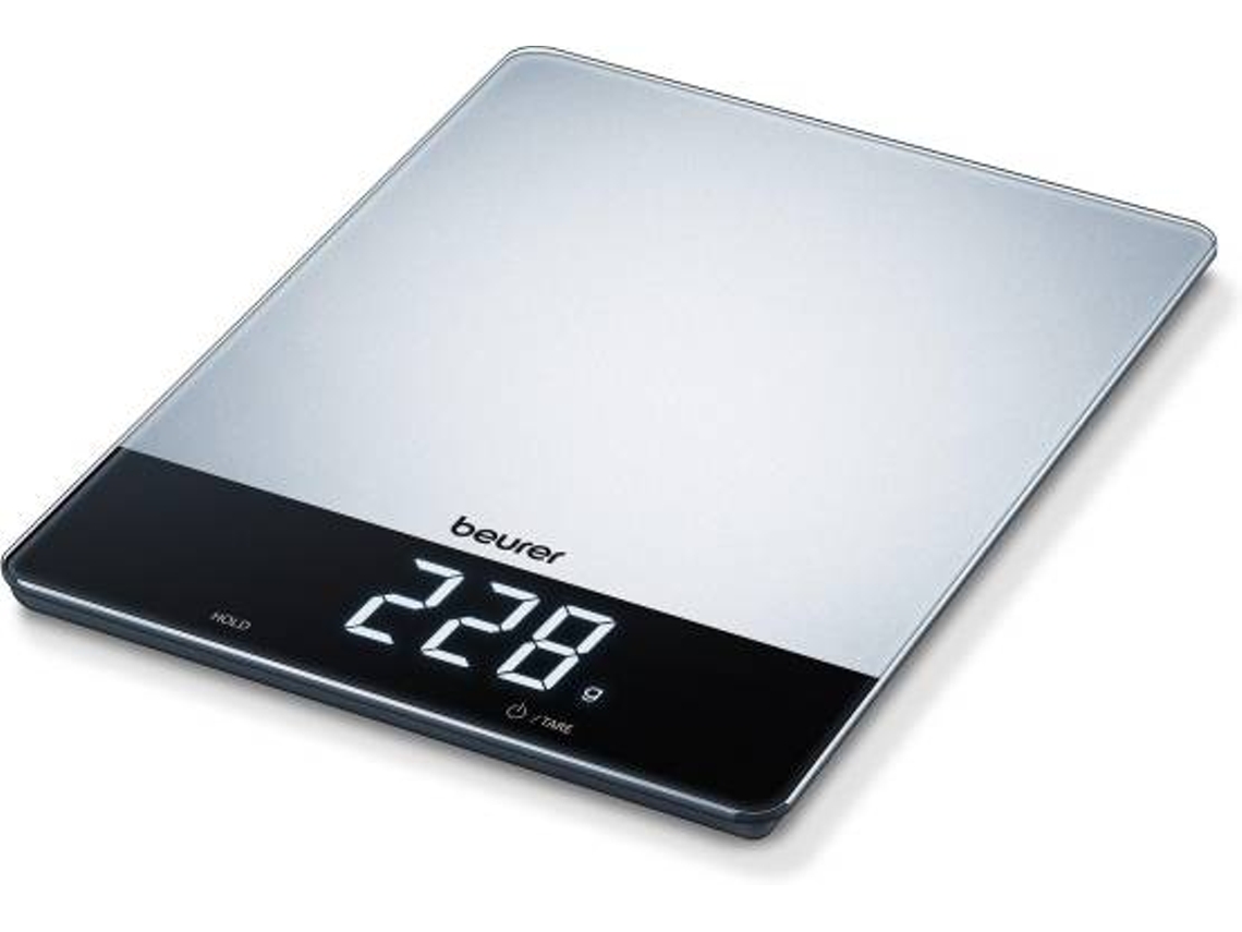 Balança de Cozinha BEURER KS 34 INOX (Capacidade: 15 Kg - Precisão: 1 g)