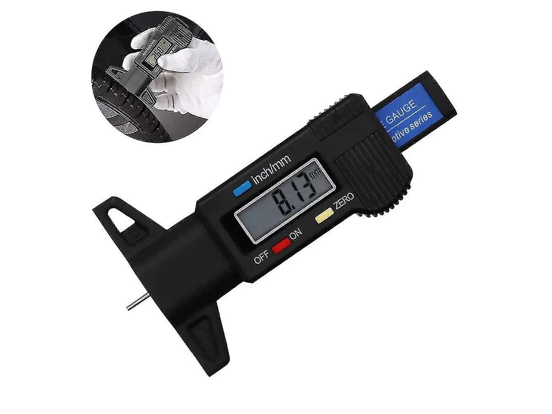Calibre Digital De Profundidad De Bandas De Neumáticos Para Coche Van Moto Con Pantalla Lcd Herramienta De Medición