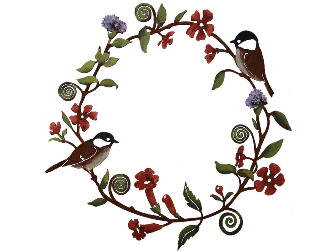 Decoração De Parede Com Guirlanda De Flores Artificiais Tits Da Laxiscreed Para Porta, Varanda Ou Cozinha