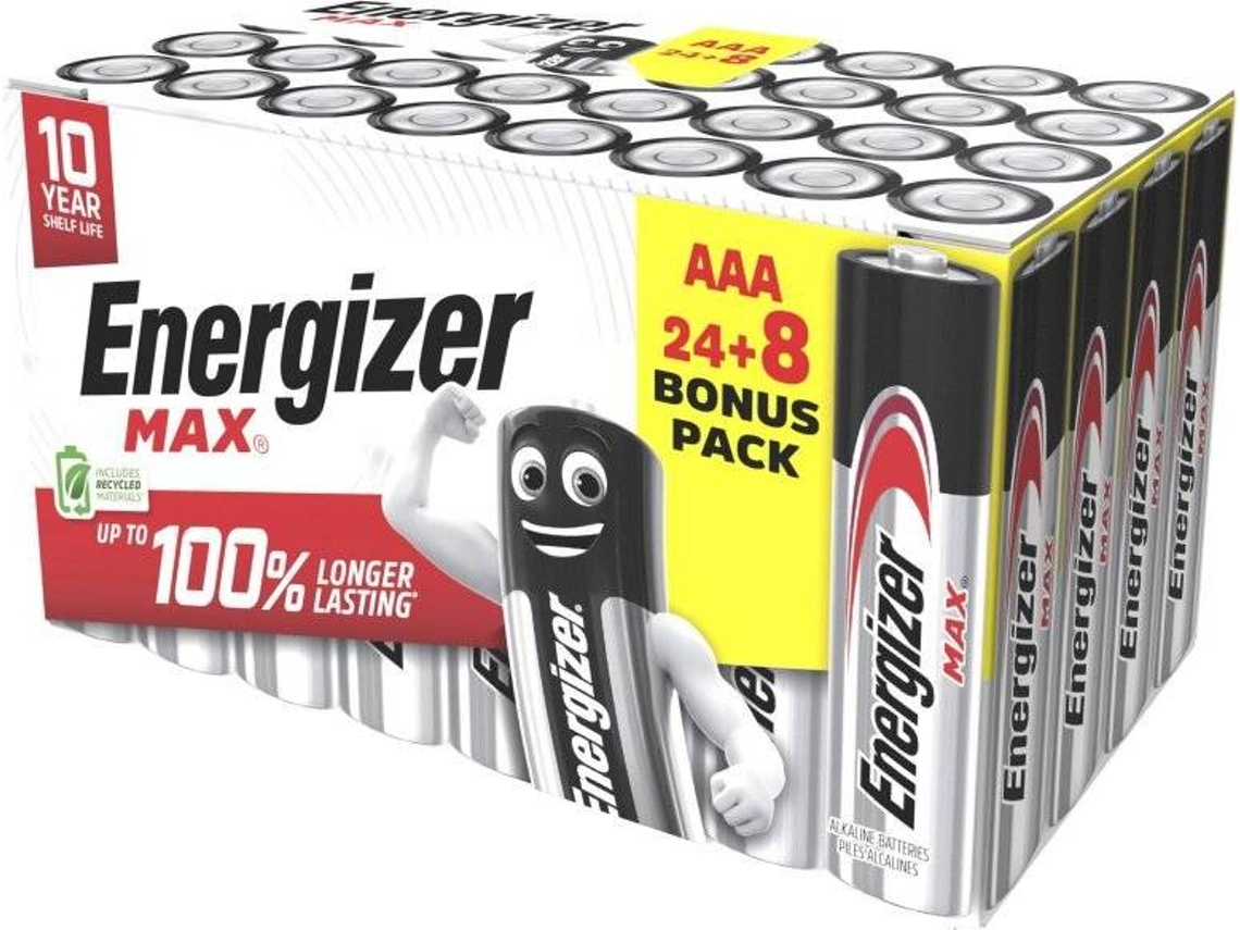 Pilha Aaa ENERGIZER Max Micro LR03 Bateria AAA 24+8