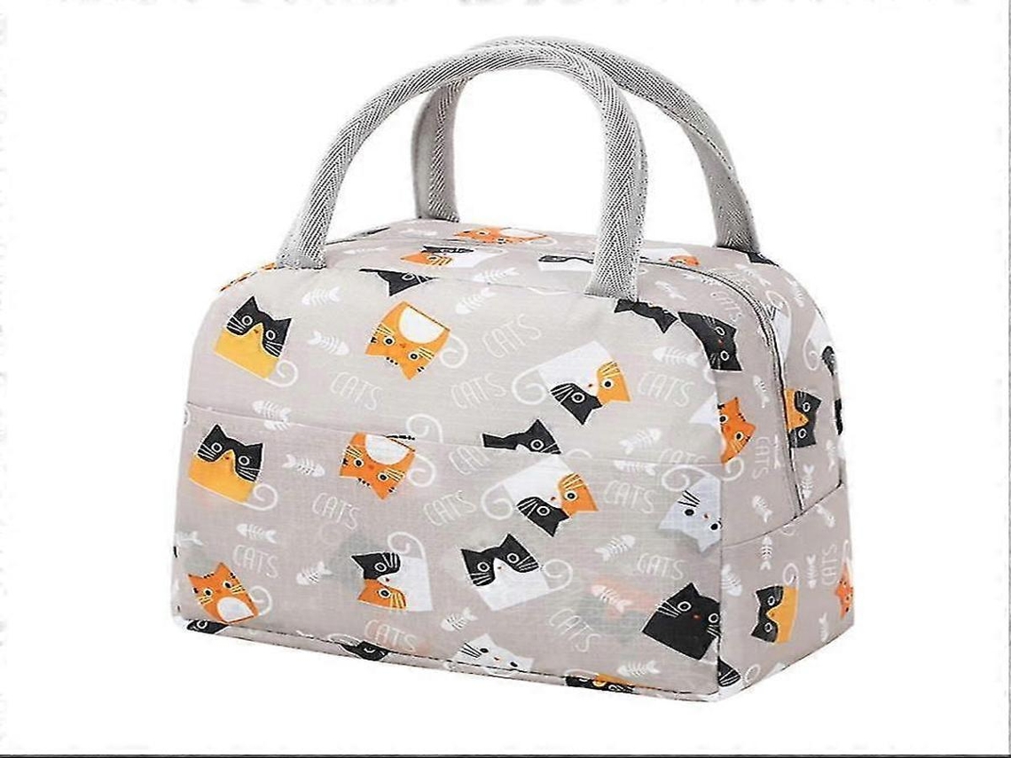 Lurelia Bolsa Térmica Para Almoço, Em Tecido Oxford, Resistente À Água, À Prova De Fugas, Fácil De Limpar, Leve E Compacta, Com Alça