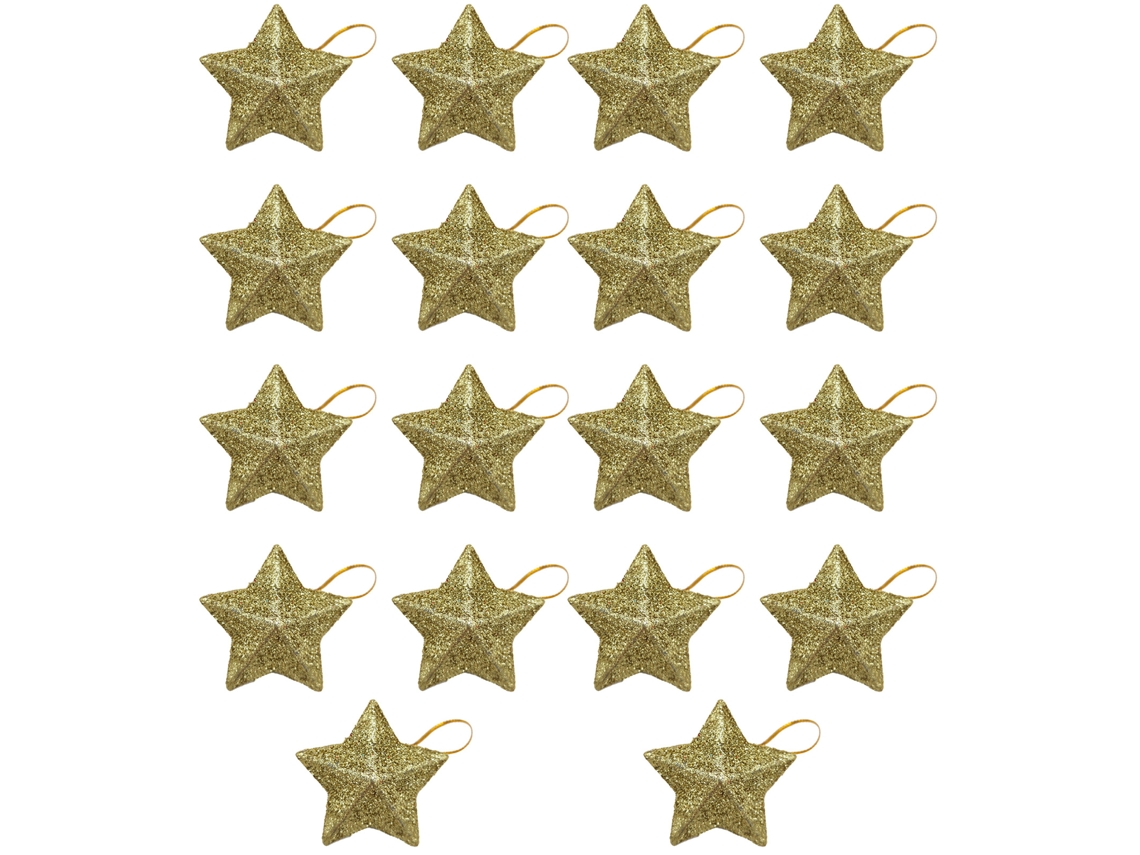 Laxiscreed Estrela De Natal Em Pó De Ouro Com Pingente De Cinco Pontas Para Decoração Festiva