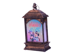 Lâmpada Decorativa De Lanterna Eid Ramadan Com Luzes Led Mubarak