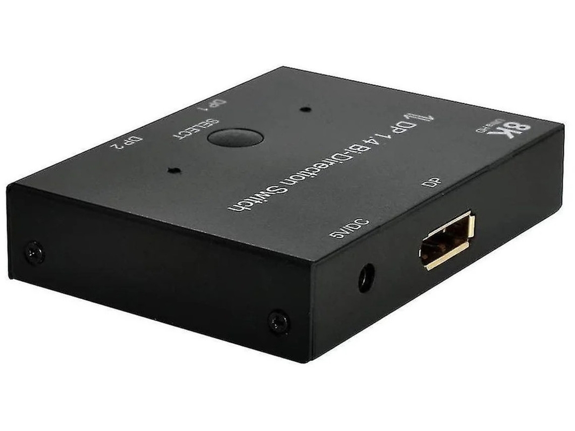 Dp Displayport 1.4 Hdcp Sst Estendido 8k 30hz 4k 60hz Switch Bidirecional Suporte Para Hub Mst Preto Bestvite
