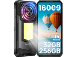 Smartphone Resistente 5g Oukitel Wp56 32 Gb 256 Gb 6.8" Fhd+ 120hz 16000 Mah 108mp + 32mp Nfc Otg Negro