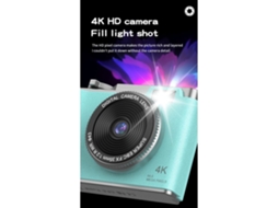 Câmera Digital Infantil Tela De 2.4 Polegadas 4k Hd Câmera Ccd Compacta Rosa Yemaesre