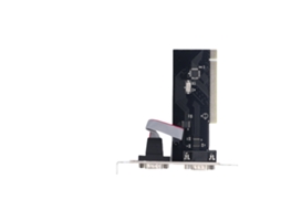 Placa De Expansão Serial Pcie 2 Portas Pci Express 1.0 X1 Para Adaptador Db9 Com Rs232