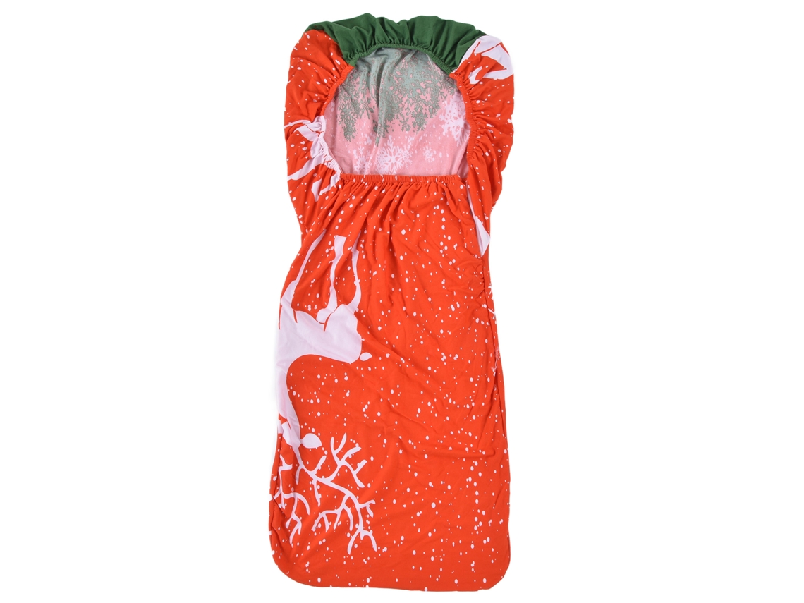Capinha De Cadeira De Natal Fibra Poliuretano Elástica