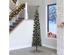 Vidaxl Árvore De Natal Artificial Verde 240 Cm Pvc, Plástico E Aço