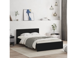 Estrutura De Cama Com Cabeceira 120x200 Cm Preto