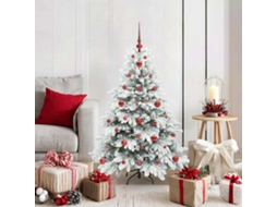 Vidaxl Árvore De Natal Artificial Com 150 Leds Branco 120 Cm Pe E Pvc