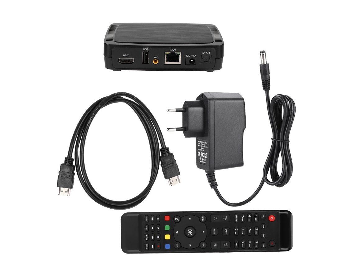 Decoder Digital M258 H.265 Iptv Smart Tv Box Com Mpeg Integrado Truyuety (tomada Ue)