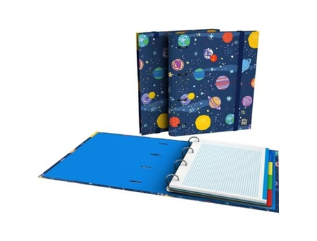 Pasta com argolas BITS&BOBS Space Multicolor A4