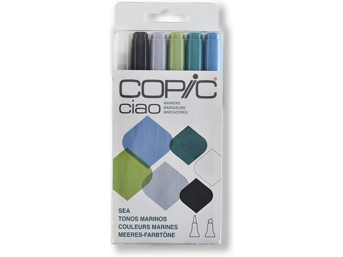 Pack 6 Marcadores COPIC Ciao Tons Marinho