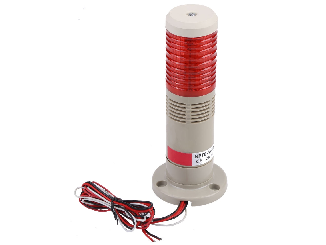 Lâmpada de Emergência Led Vermelha 24v