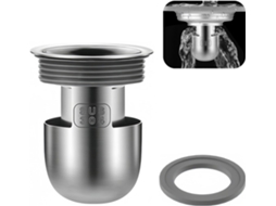 Ralo De Chão Para Duche — Vedação De Alta Eficiência, Design De Sifão Compacto Tipo Garrafa (1 Unidade; Profundidade: 65 Mm)