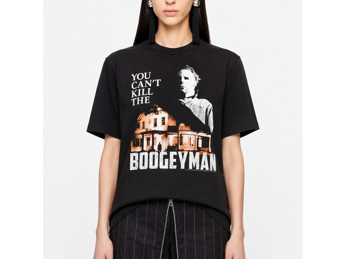 Rockinstone Halloween Movie Boogeyman House Black Adult T-shirt Size:l