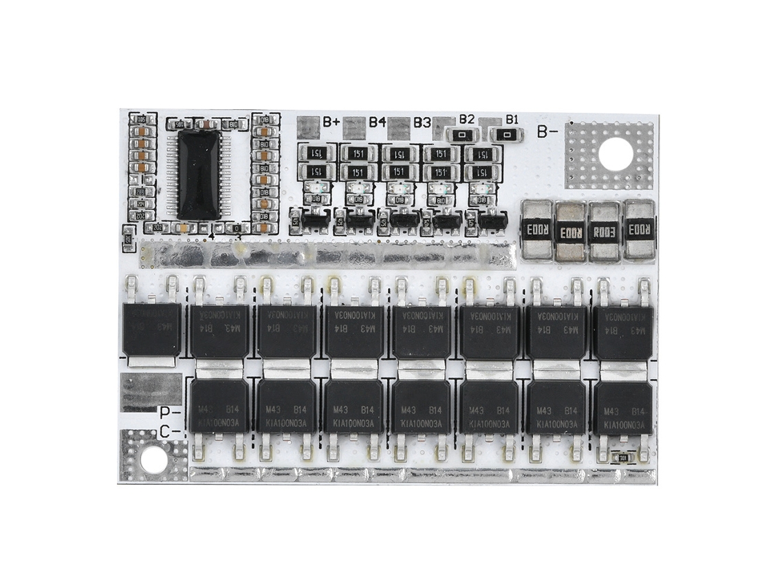 Placa De Proteção De Bateria De Lítio 12v 100a Com Equilíbrio Para Sobrecarga, Descarga E Curto-circuito