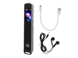 Aetheria gravadora Ativada por Voz Mini 16gb com Redução de Ruído Hd e Conversão de Voz em Texto Mp3