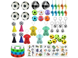 Mali conjunto de 51 Peças Brinquedos Futebol 2022 Giros Cópias Chaveiros Braceletes Acessórios Torcida