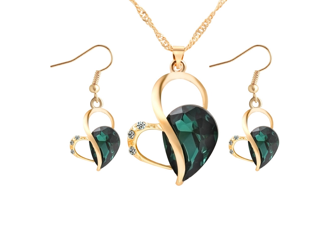 Conjunto De Colar E Brincos Estilo Elegante Decoração
