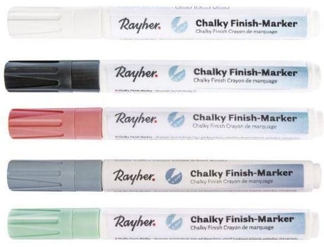 Pack 5 Marcadores RAYHER Ponta Redonda