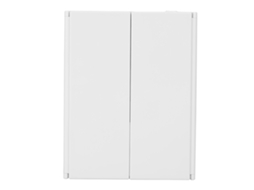 Espejo De Maquillaje De Escritorio Plegable De 3 Lados Con 8 Led, Brillo Ajustable, Color Blanco, 1 Unidad