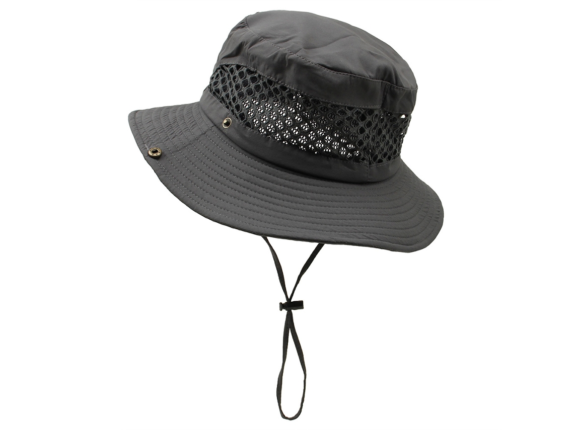 Chapéu Bucket Unisex Aba Larga para Sol Pesca Trekking