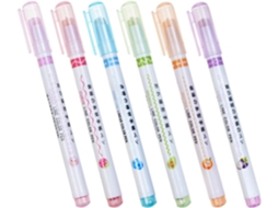 Conjunto De 6 Marcadores Fluorescentes Para Projetos Escolares