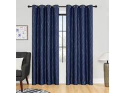 Cortinas Opacas, Cortinas Blackout Com Ilhós, Cortinas Térmicas Azul Marinho