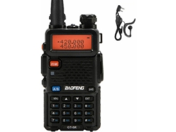 Walkie Talkie Baofeng UV-5R, Transmissor/Receptor FM, Rádio Bidirecional com Tela Dupla, 400-520 MHz, 5 W, Rádio Amador de Dois Canais, Rádio Slowmoose